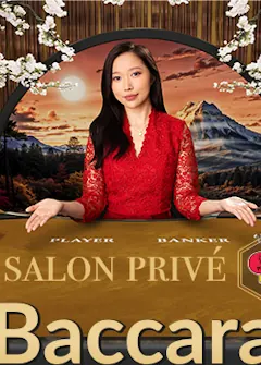 Japanese Salon Prive Baccaratのライブテーブル